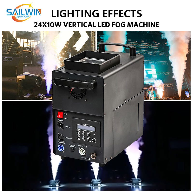 SAILWIN SW-FV24 - Máquina de humo vertical con 24 LED RGBW de 10 W - imagen 3
