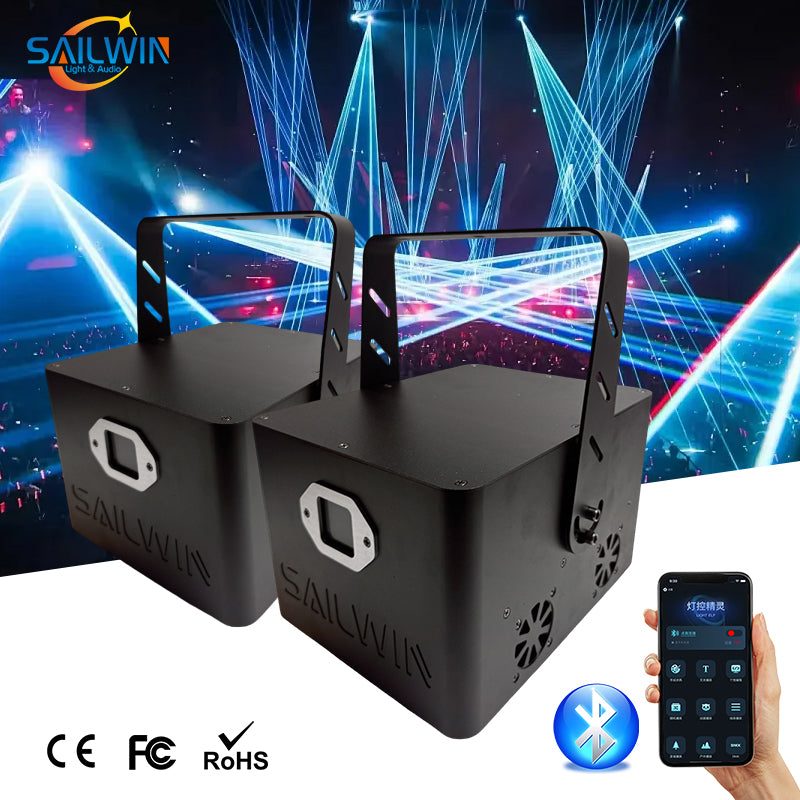 SAILWIN SW-HL10 - Láser RGB de animación de 10 W con Bluetooth - imagen 2