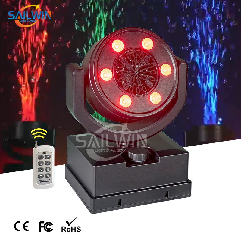 SAILWIN SW-M90 - Máquina de burbujas de cabeza móvil con LED RGBY de 90 W