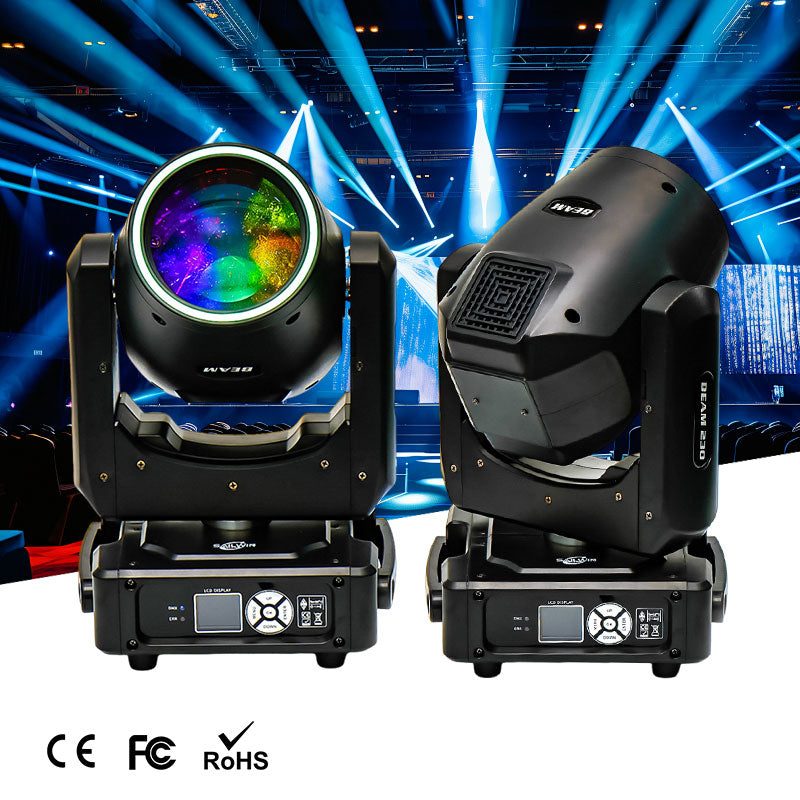 SAILWIN SW-MINIB230 - Cabeza móvil de haz estrecho de 230 W con aro LED - imagen 3