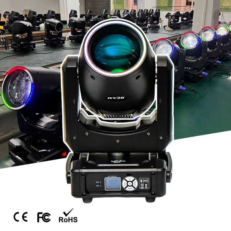 SAILWIN SW-MINIB230 - Cabeza móvil de haz estrecho de 230 W con aro LED - imagen 4
