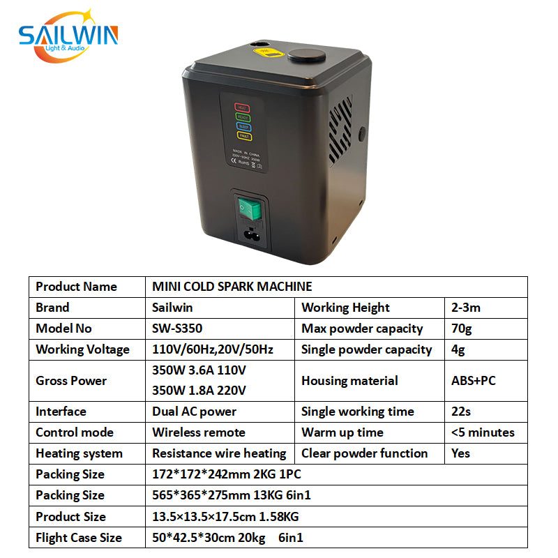 SAILWIN SW-S350 - Máquina de chispa fría compacta - imagen 9