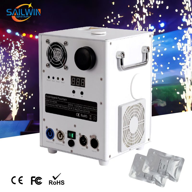 SAILWIN SW-S650 - Máquina de chispas frías blanca de 650 W