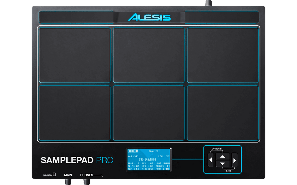 Alesis SAMPLEPAD PRO – Multipad de percusión y sampleo con 8 pads, importación por SD y MIDI USB