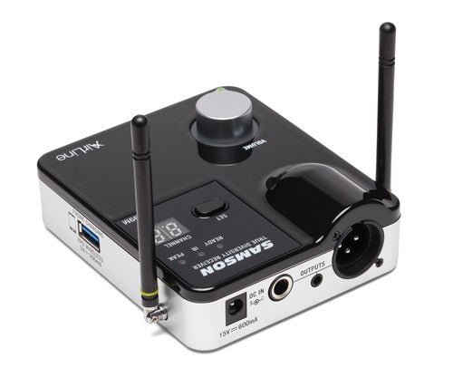 Samson AirLine 99m AH9 Fitness Headset - Sistema inalámbrico UHF True Diversity para instructores y performers activos - Tempo Shop