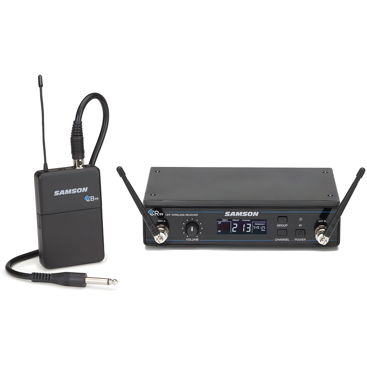 Samson CONCERT 99 GUITAR SYSTEM - F - BAND - Kit receptor Diversity y petaca con cable para guitarra/bajo - Tempo Shop