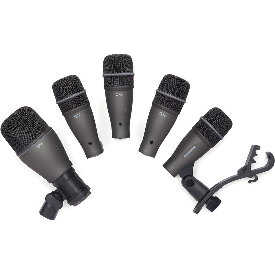 Samson DK705 - 5 PC DRUM MIC KIT W/CASE - Pack de micros dinámicos para batería - Tempo Shop