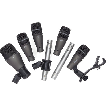 Samson DK707 - 7 PC DRUM MIC KIT W/CASE - Pack de micros dinámicos para batería - Tempo Shop