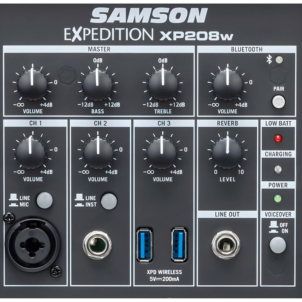 Samson EXPEDITION XP208W RECHARGEABLE PORTABLE PA SYSTEM - Altavoz con batería recargable - Tempo Shop