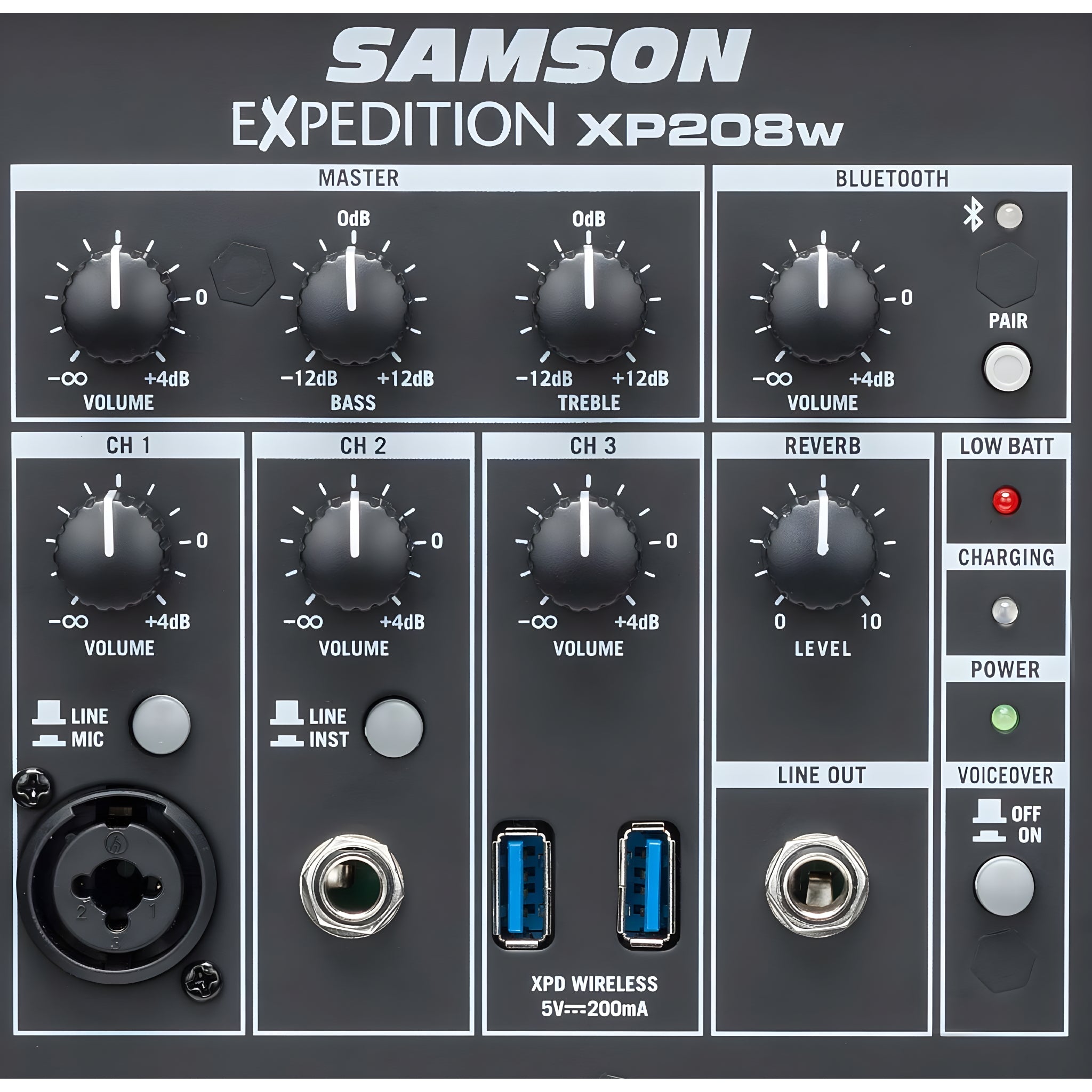 Samson EXPEDITION XP208W RECHARGEABLE PORTABLE PA SYSTEM - Altavoz con batería recargable - Tempo Shop
