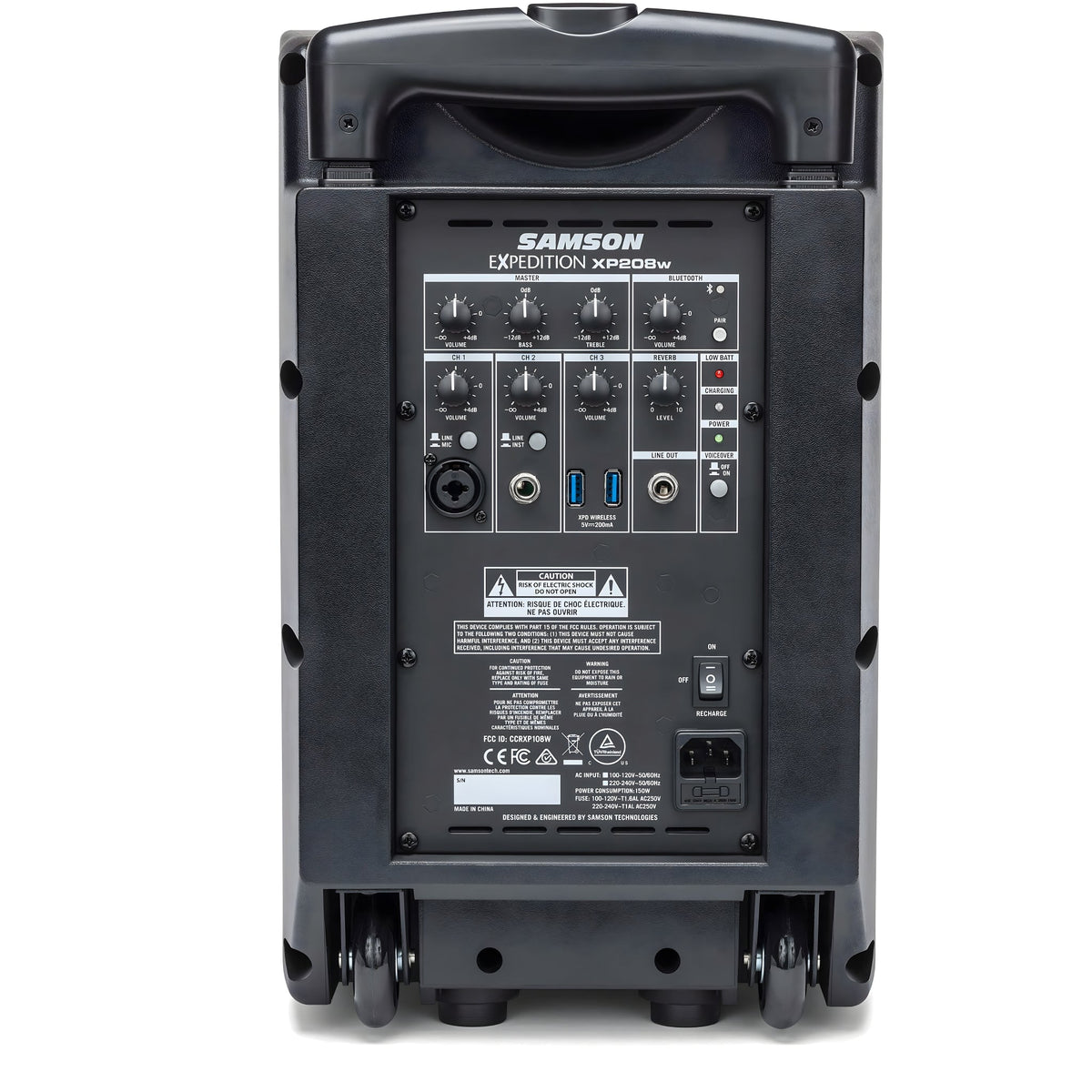 Samson EXPEDITION XP208W RECHARGEABLE PORTABLE PA SYSTEM - Altavoz con batería recargable - Tempo Shop