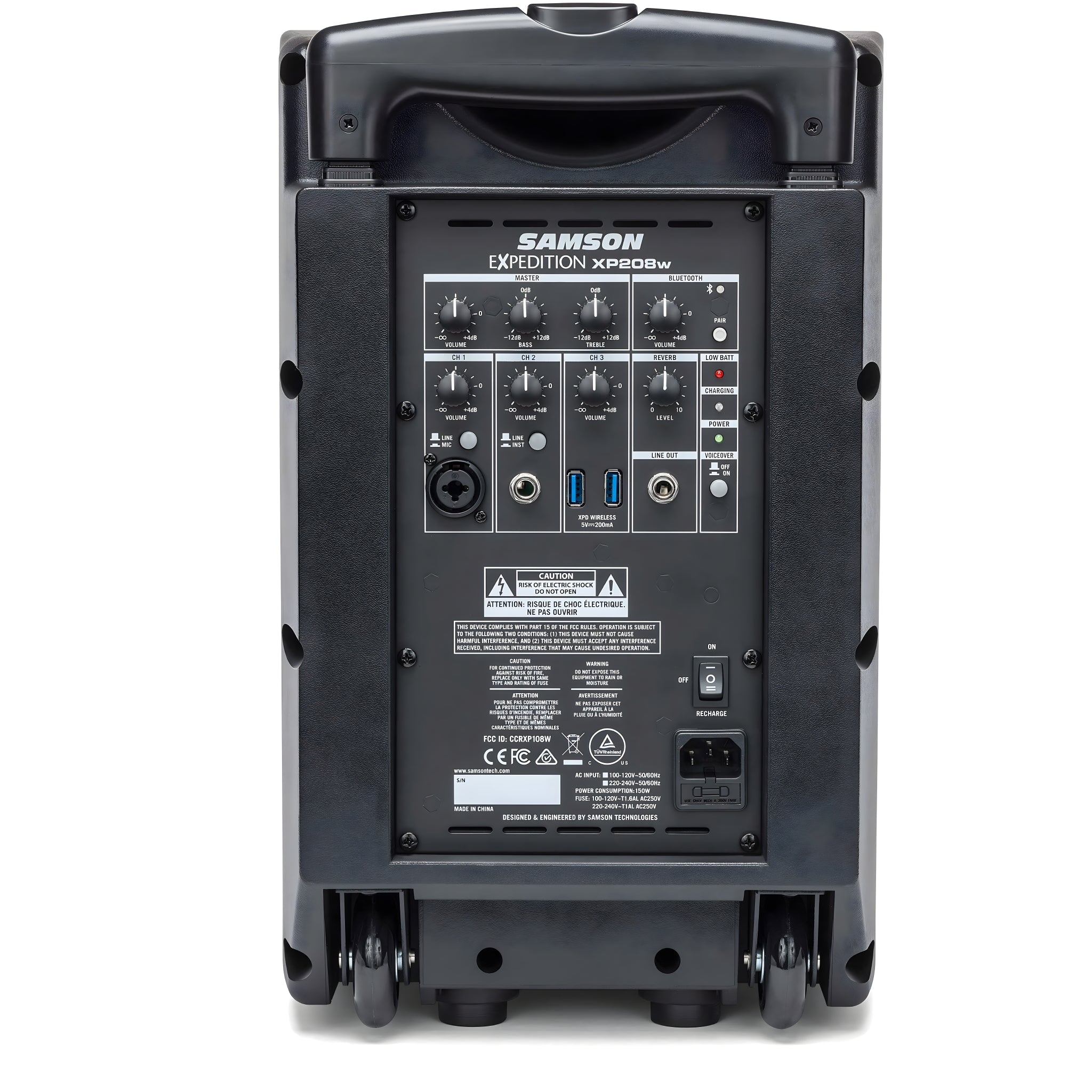 Samson EXPEDITION XP208W RECHARGEABLE PORTABLE PA SYSTEM - Altavoz con batería recargable - Tempo Shop