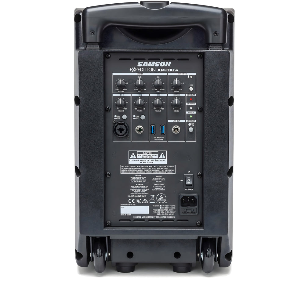 Samson EXPEDITION XP208W RECHARGEABLE PORTABLE PA SYSTEM - Altavoz con batería recargable - Tempo Shop