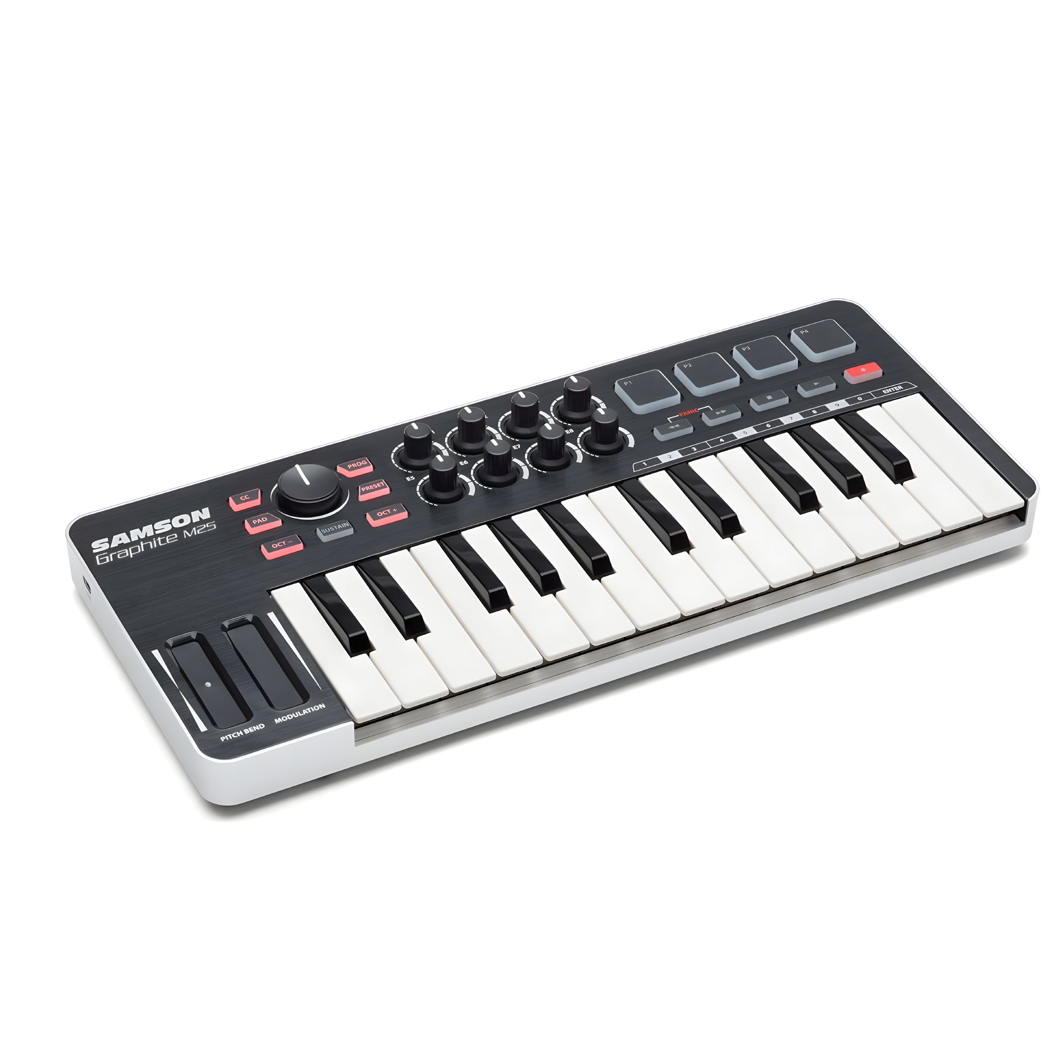 Samson GRAPHITE M25 MINI KEYBOARD CONTROLLER - Mini - teclado controlador USB/MIDI de 25 teclas semi - contrapesada - Tempo Shop