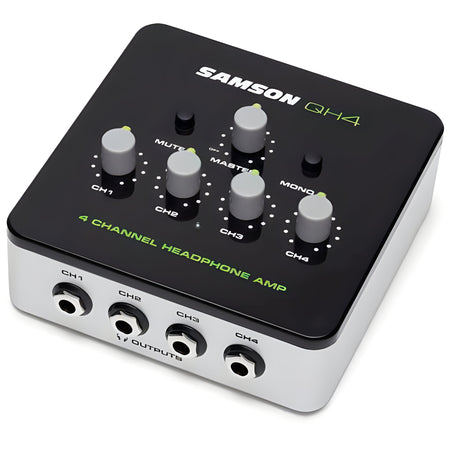 Samson QH4 4 - CHANNEL MINI HEADPHONE AMP - Amplificador de auriculares de 4 canales - Tempo Shop