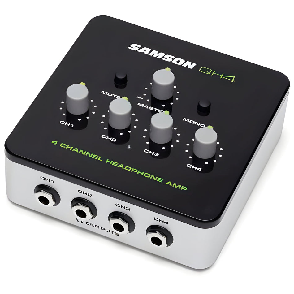 Samson QH4 4 - CHANNEL MINI HEADPHONE AMP - Amplificador de auriculares de 4 canales - Tempo Shop