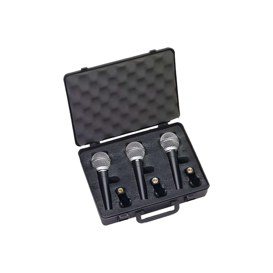 Samson R21 CARDIOID DYNAMIC MIC 3 - PACK - Maleta con 3 micrófonos dinámicos para voz R21 sin interruptor - Tempo Shop