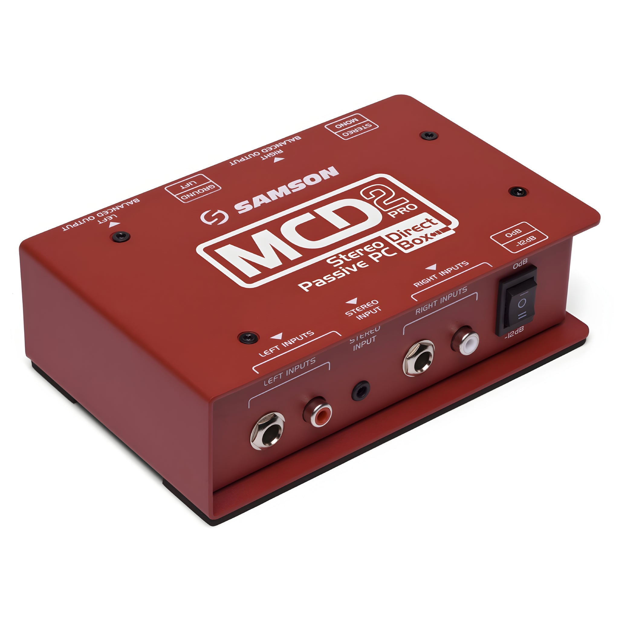 Samson S - MAX MCD2 PRO - STEREO COMPUTER/DJ DIRECT BOX - Caja de inyección estéreo pasiva para PC - Tempo Shop
