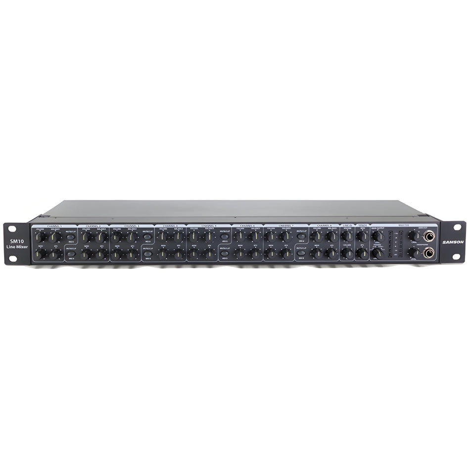 Samson SM10 10 CHANNEL RACKMOUNT MIXER - Mesa de mezclas formato rack para instalación de 10 inputs estéreo - Tempo Shop