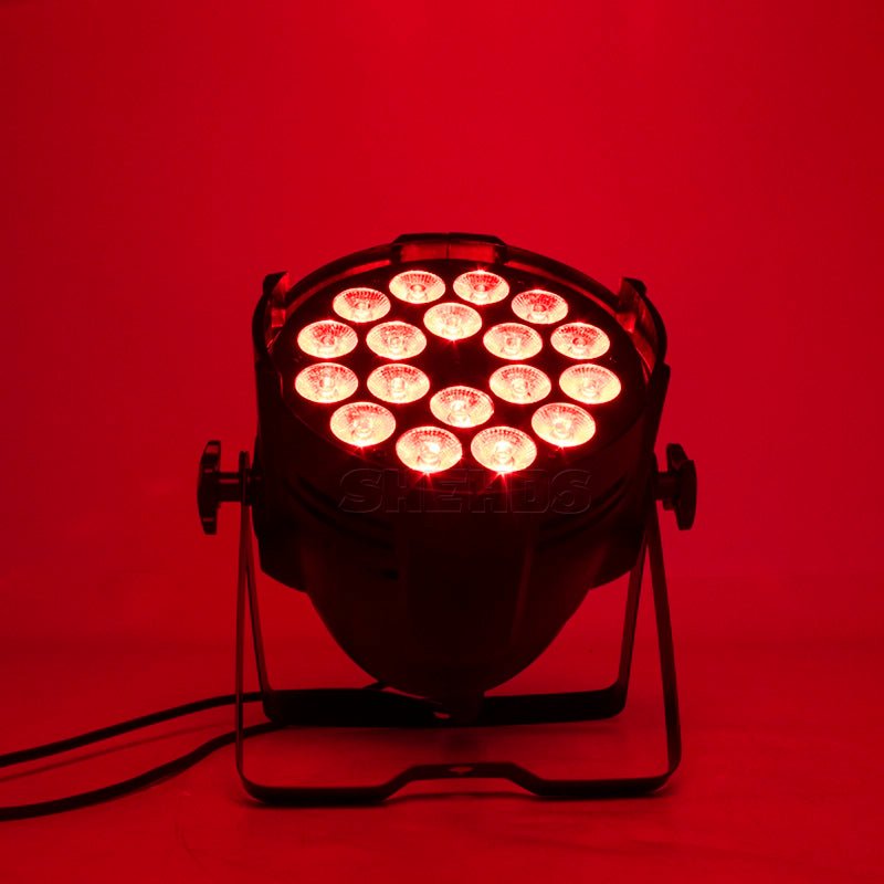 SHEHDS BAP1818F - Foco Par LED Grande en Aleación de Aluminio 18×18W RGBWA+UV 6in1 - Tempo Shop