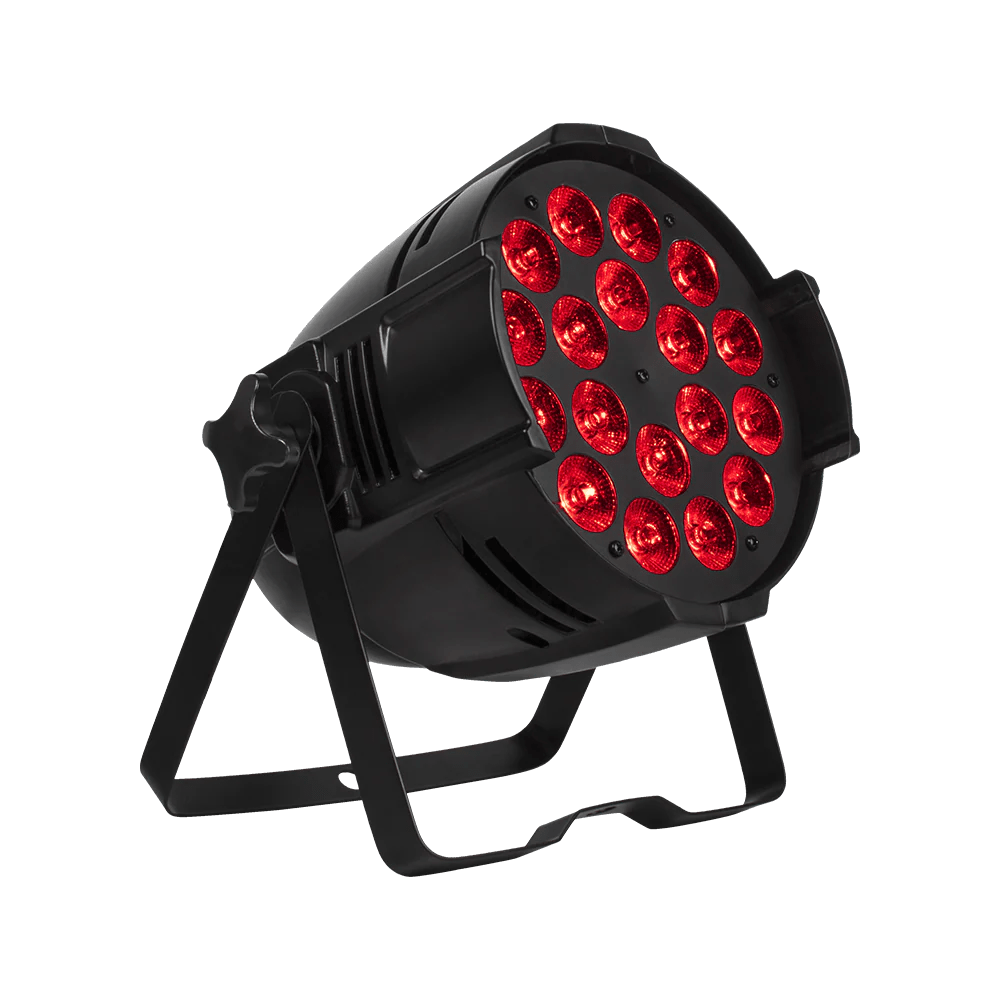 SHEHDS BAP1818F - Foco Par LED Grande en Aleación de Aluminio 18×18W RGBWA+UV 6in1 - Tempo Shop