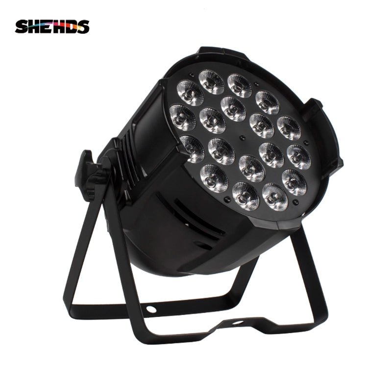 SHEHDS BAP1818F - Foco Par LED Grande en Aleación de Aluminio 18×18W RGBWA+UV 6in1 - Tempo Shop