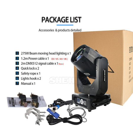 SHEHDS BB275W10R - Cabeza móvil Beam 275W 10R - Tempo Shop