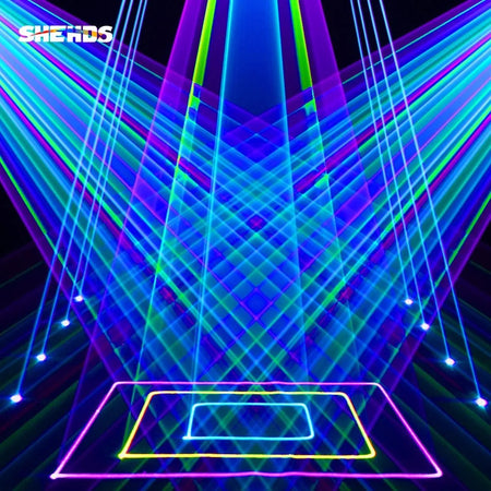 SHEHDS NWALA12WRGB - Proyector láser RGB 12W con Control APP, Impermeable IP65 - Tempo Shop