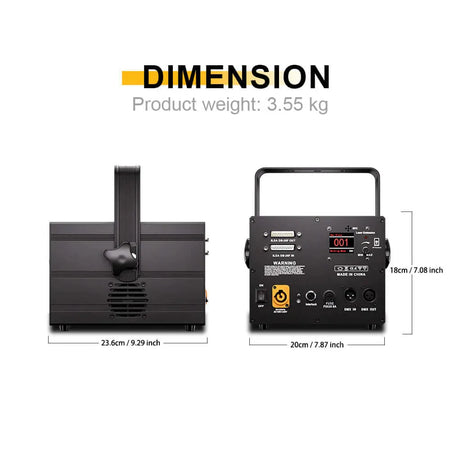 Control APP Láser RGB 3W Efecto 3D Escáner – SHEHDS NLa3WRGB - Tempo Shop