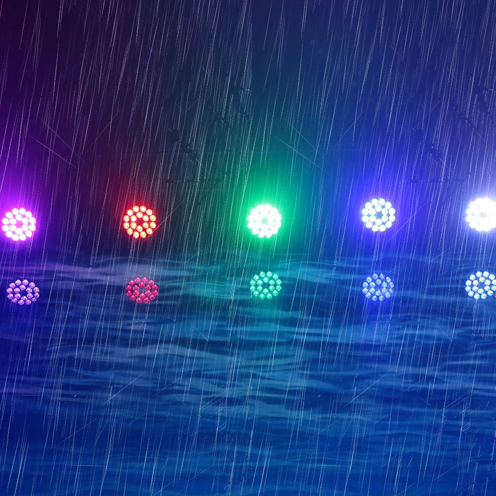 SHEHDS CORALP18A - Foco Par LED Flat 18×12W RGBWA+UV Impermeable con RDM IP65 - Tempo Shop