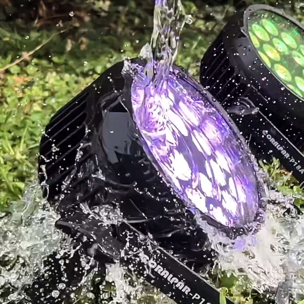 SHEHDS CORALP18A - Foco Par LED Flat 18×12W RGBWA+UV Impermeable con RDM IP65 - Tempo Shop