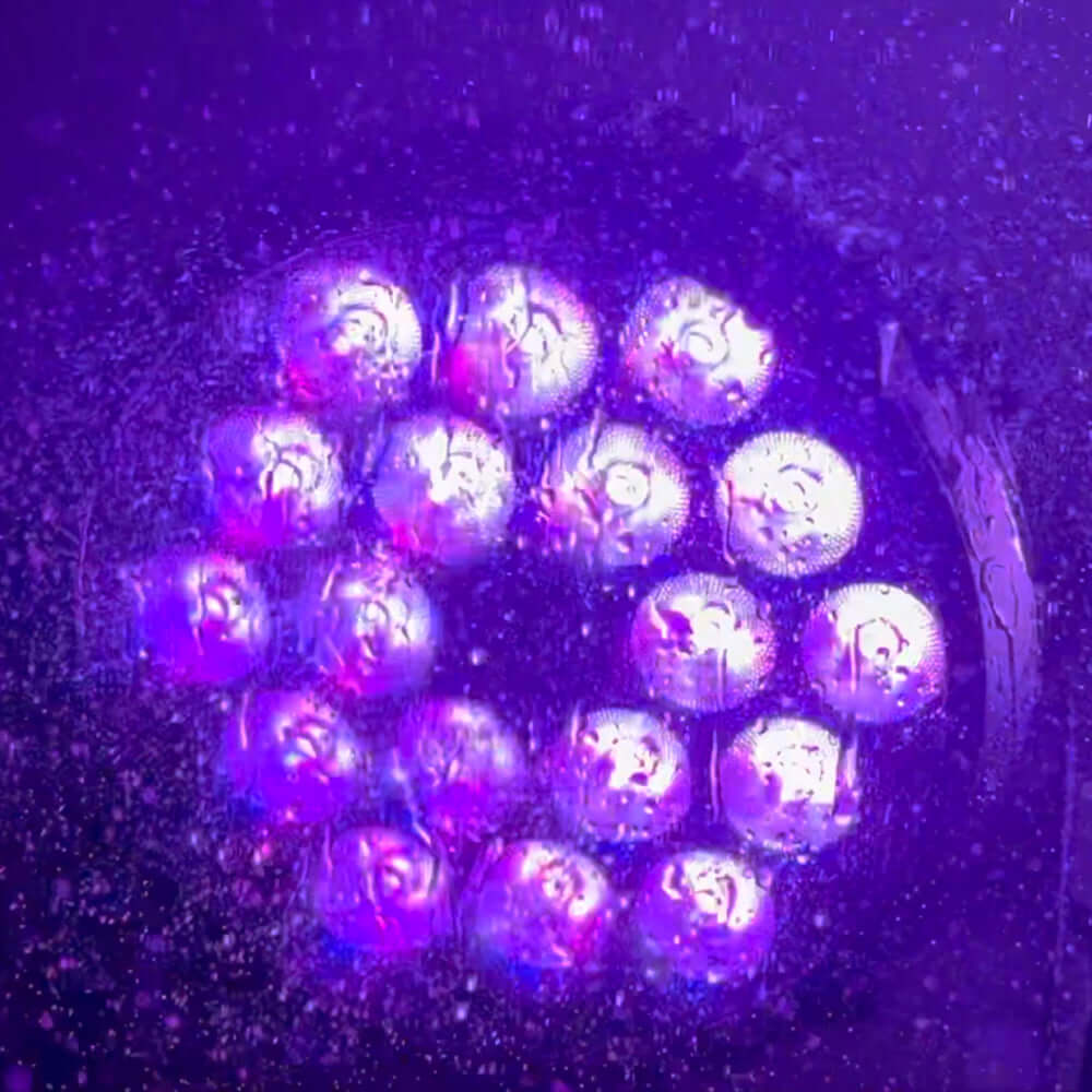 SHEHDS CORALP18A - Foco Par LED Flat 18×12W RGBWA+UV Impermeable con RDM IP65 - Tempo Shop