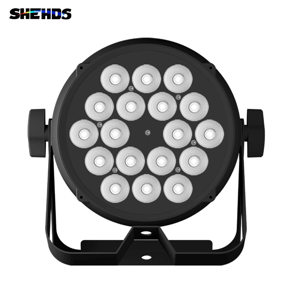 SHEHDS CORALP18A - Foco Par LED Flat 18×12W RGBWA+UV Impermeable con RDM IP65 - Tempo Shop