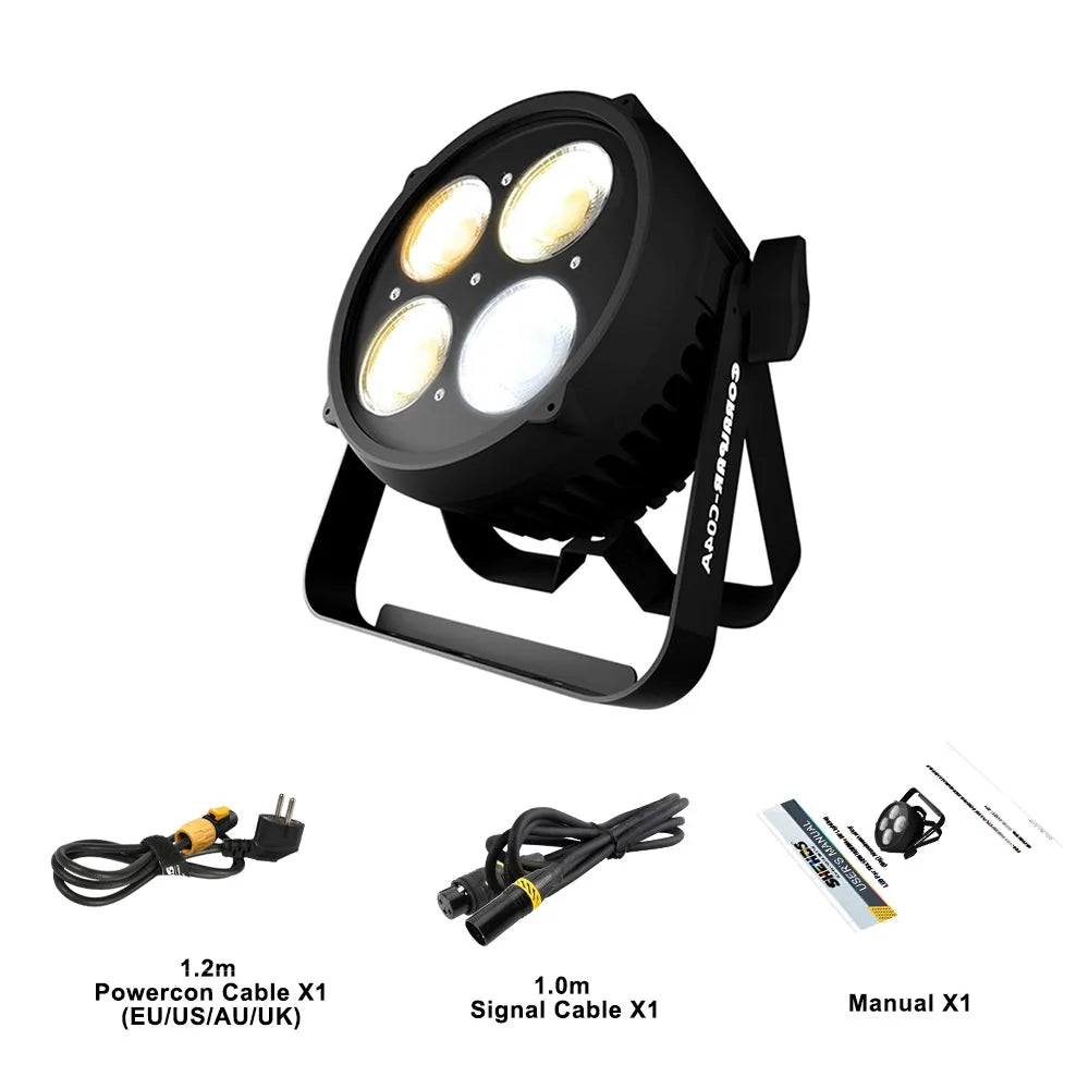 CoralPar SH-CORALC04A – Foco PAR COB LED 200W Blanco Frío + Cálido IP65 - Tempo Shop