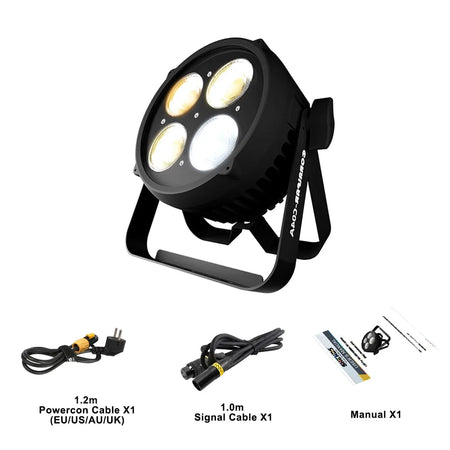 CoralPar SH-CORALC04A – Foco PAR COB LED 200W Blanco Frío + Cálido IP65 - Tempo Shop