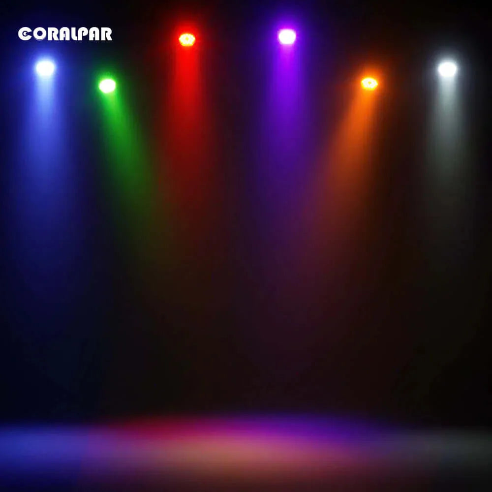 CoralPar SH-CORALP18A – Foco Par LED Flat 18×12W RGBWA+UV Impermeable con RDM - Tempo Shop