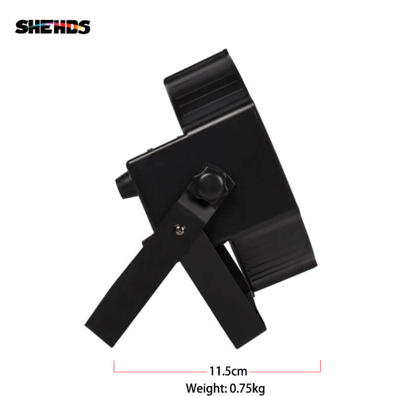 SHEHDS FP0718F - Foco Par Slim Silencioso LED 7×18W RGBWA+UV - Tempo Shop