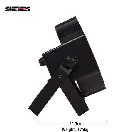 SHEHDS FP0718F - Foco Par Slim Silencioso LED 7×18W RGBWA+UV - Tempo Shop