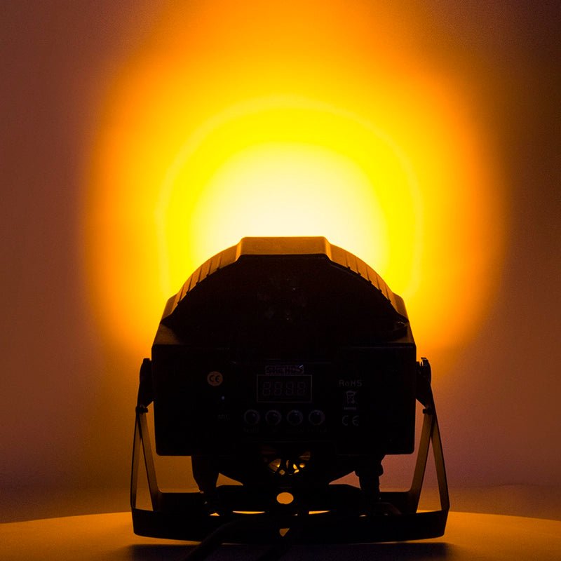 SHEHDS FP0718F - Foco Par Slim Silencioso LED 7×18W RGBWA+UV - Tempo Shop