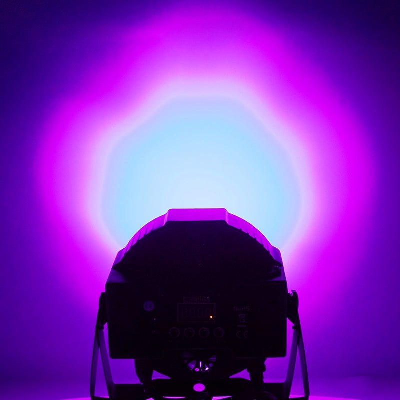 SHEHDS FP0718F - Foco Par Slim Silencioso LED 7×18W RGBWA+UV - Tempo Shop