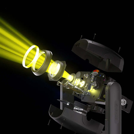 SHEHDS GALAXY300B - Cabeza móvil Beam & Wash & Gobo 300W LED - Tempo Shop