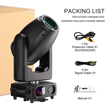 SHEHDS GALAXY300B - Cabeza móvil Beam & Wash & Gobo 300W LED - Tempo Shop
