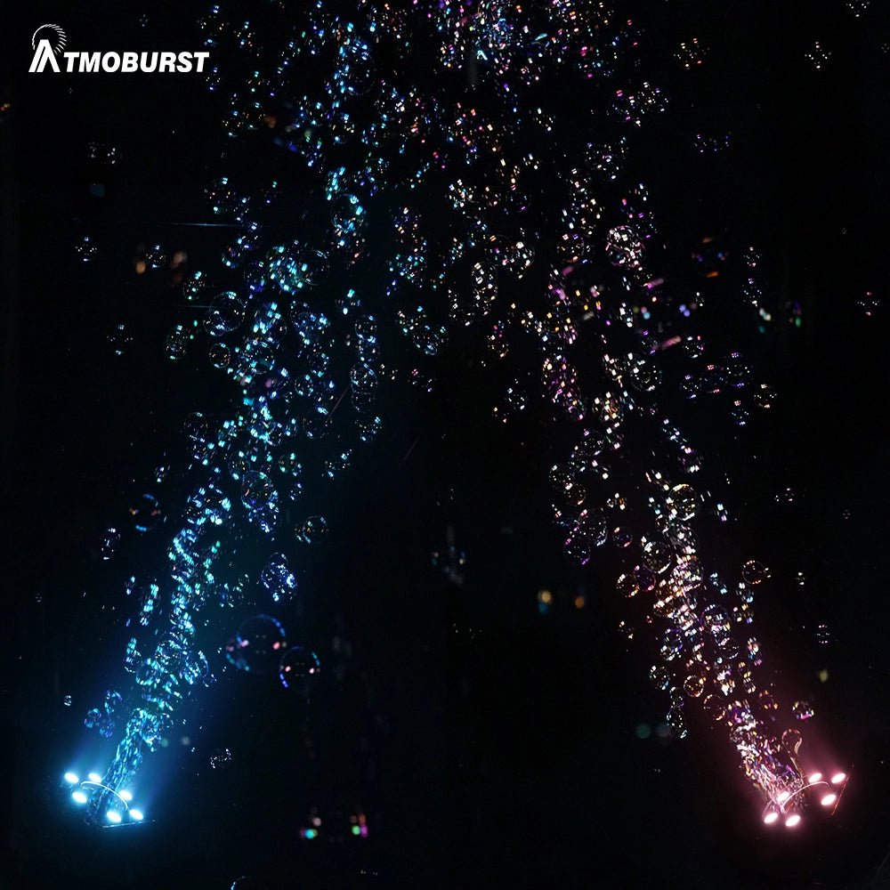 SHEHDS LEDBUB90W - Máquina de burbujas 90W con LED 6x4W RGBW - Tempo Shop