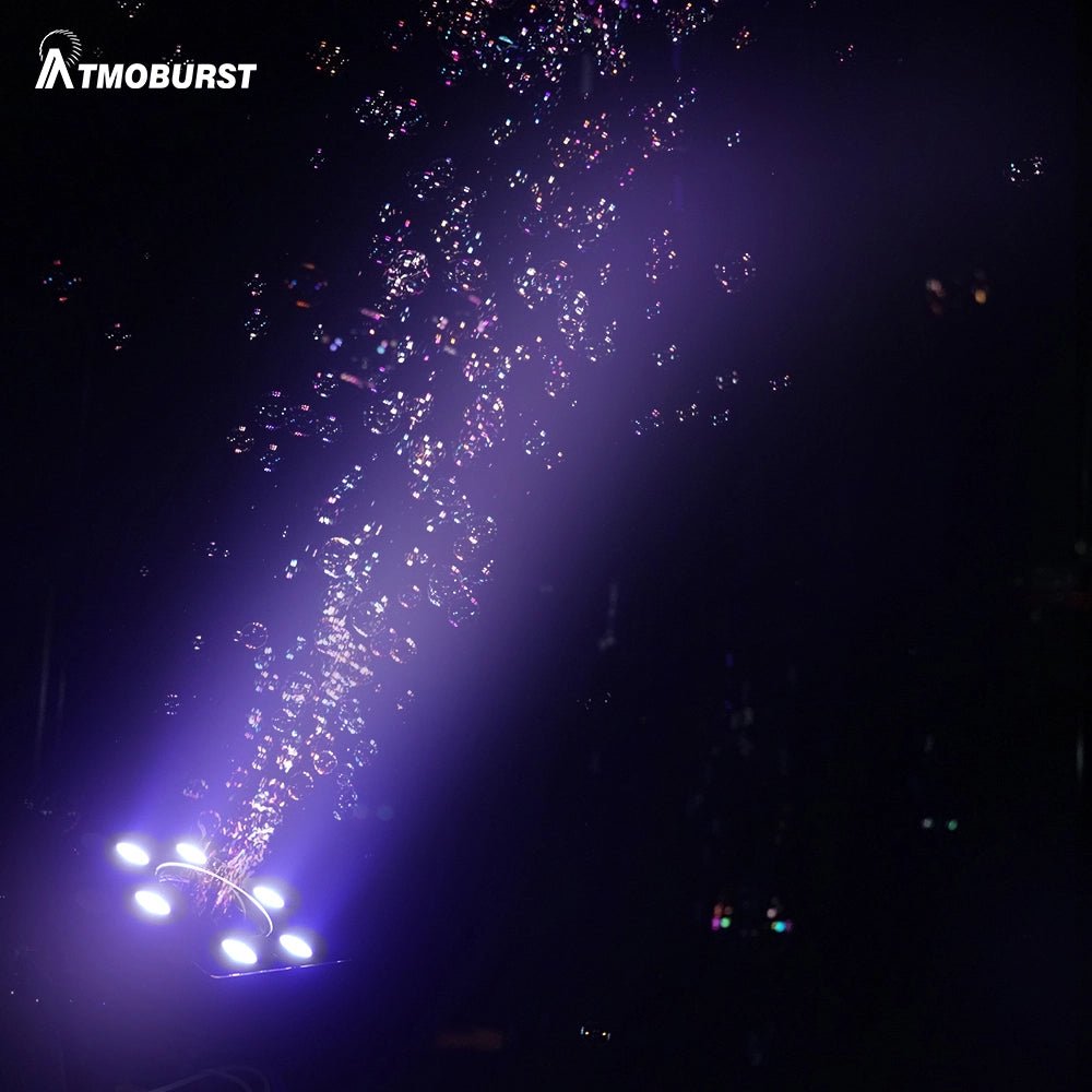 SHEHDS LEDBUB90W - Máquina de burbujas 90W con LED 6x4W RGBW - Tempo Shop