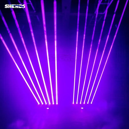 SHEHDS NMHLa6E3in1 - Cabeza móvil Laser 3000 mW RGB 6x500mW con Control APP - Tempo Shop