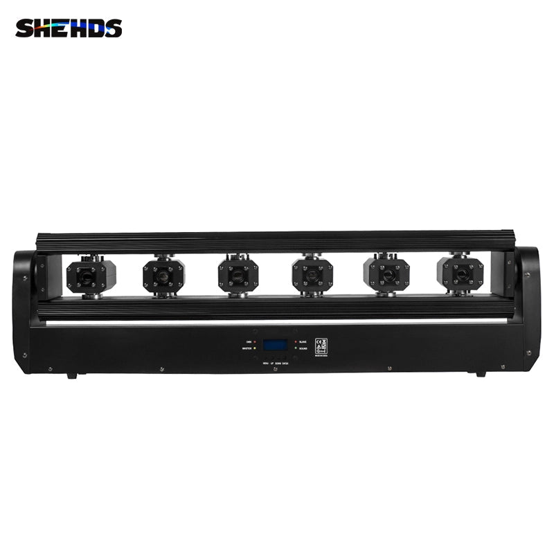 SHEHDS NMHLa6E3in1 - Cabeza móvil Laser 3000 mW RGB 6x500mW con Control APP - Tempo Shop