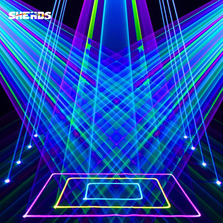 SHEHDS NWALA12WRGB - Proyector láser RGB 12W con Control APP, Impermeable IP65 - Tempo Shop