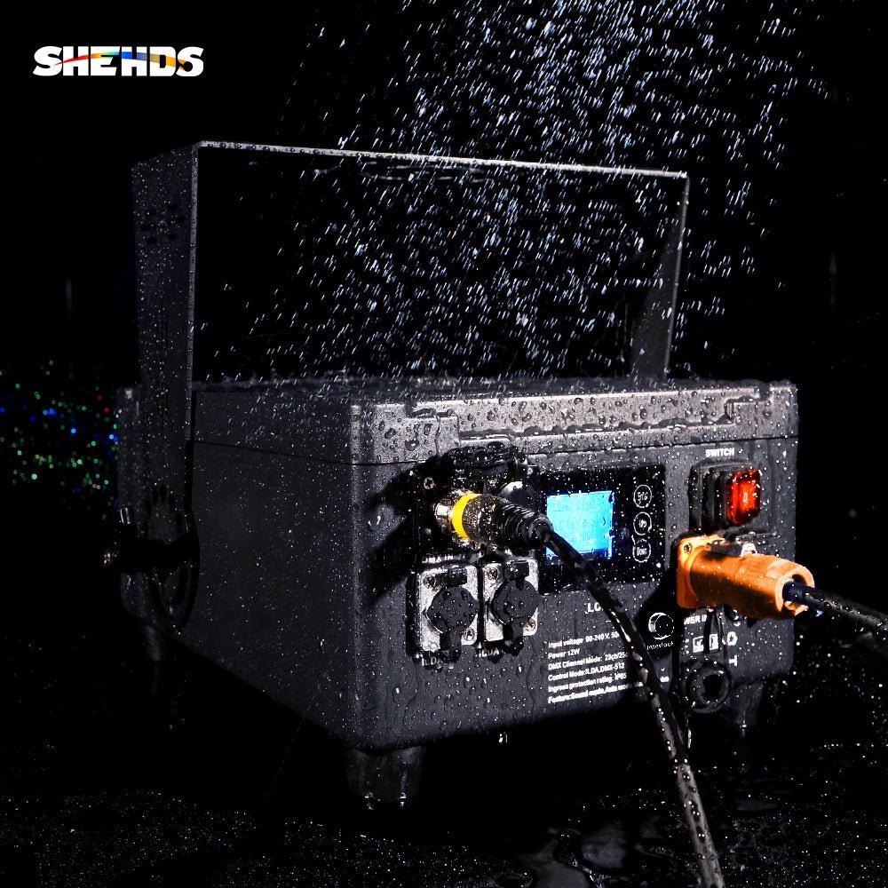 SHEHDS NWALA12WRGB - Proyector láser RGB 12W con Control APP, Impermeable IP65 - Tempo Shop