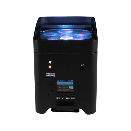SHEHDS RCBaP0618F - Foco PAR LED a Batería 6×18W RGBAW+UV con Control Inalámbrico y WiFi - Tempo Shop