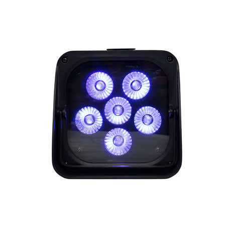 SHEHDS RCBaP0618F - Foco PAR LED a Batería 6×18W RGBAW+UV con Control Inalámbrico y WiFi - Tempo Shop